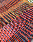 Handwoven cotton tapestry red