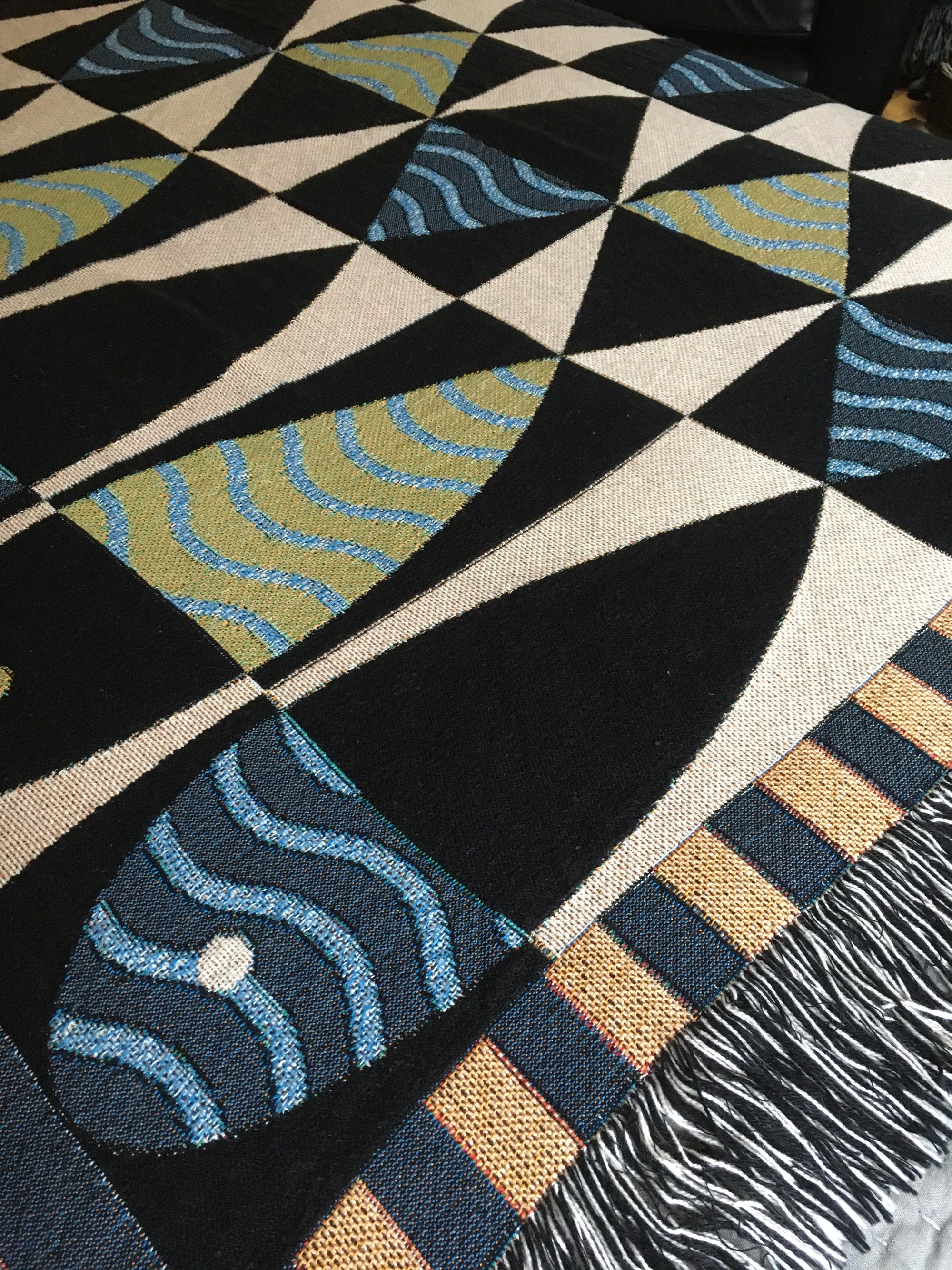 Sardines Woven Throw Blanket