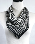 Geometric Silk Scarf