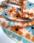Dancing Flowers Silk Scarf