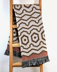 Graphikos Woven Throw Brown