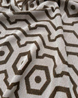 Graphikos Woven Throw Brown