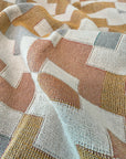 Pink Quilt Woven Throw Blanket