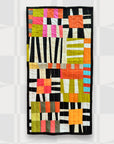 geometric quilted wall art